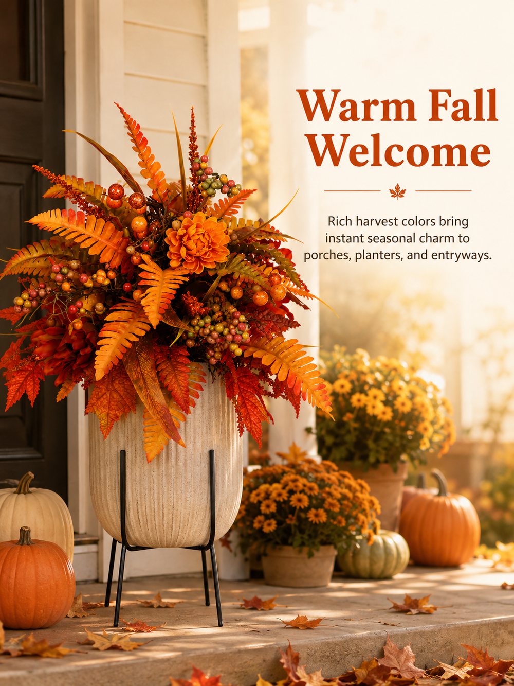 ๐ฅHot Sale 50% Off ๐ Autumn Harvest Floral Garden Stake Arrangement